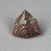 Unique Faceted Dinosaur Bone Fossil Montana 1.84 ct 