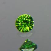 1/4 Carat Perfection Brilliant Chrome Green Russian Demantoid Garnet 