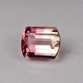 USA Cut Bi Color Tourmaline Afghanistan 3.58 ct 