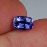 Color and Quality Cushion Cut Blue Tanzanite 1.97ct 