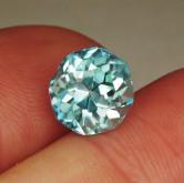 Big and Bold Natural Blue Zircon Cambodia 7.36 ct GL