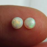 $10.00 Color Play Round Natural Opal Cabs Australia 