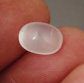 Natural Cats Eye White Moonstone Cabochon Sri Lanka 3.45 ct 