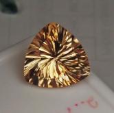 Concave Cut Natural Golden Citrine Brazil 10.12 ct 