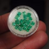 Bright and Nice color Colombian Emerald Lot 4.90 carats 