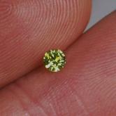 Tiny Treasure Brilliant Natural Russian Demantoid Garnet 