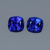 Color and Quality Natural Blue Tanzanite Pair 6.07 ct tw 