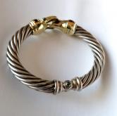 Estate David Yurman Cable Classic Hinged Buckle Bracelet 