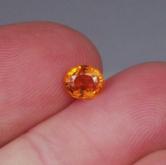  Orange and Clean Spessartite Garnet Nigeria 1.09 ct 