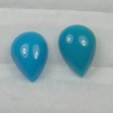 Old Stock Natural Sleeping Beauty Turquoise Arizona Pair 