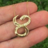 Tiffany and Co. Paloma Picasso Rare Style 18kt Gold Necklace 