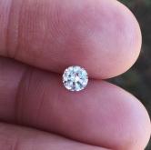 Antique Euro Cut Diamond VS1 - G Color 0.49 ct 