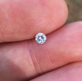 Antique Euro Cut Diamond SI-2 - G-H Color 0.27 ct 