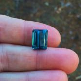 True Blue Open C-axis Indicolite Tourmaline Brazil 8.21 ct 