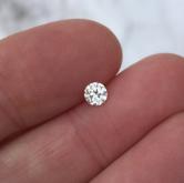 Antique Euro Cut Diamond SI-1 G- H color 0.37 ct 