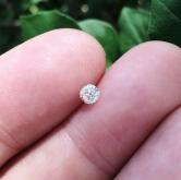 Antique Euro Cut Diamond SI-1 I-J color 0.26 ct 