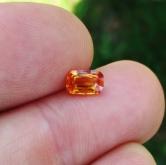 Orange and Clean Mandarin Spessartite Garnet Nigeria GL