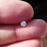 Antique Euro Cut Diamond SI-1 J color 0.40 ct 