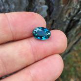 Old Stock Rare Open C-axis Indicolite Tourmaline Brazil 3.95 ct GLI 