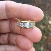 Estate Quality Channel Set Diamond Band 18kt 