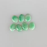 Apple Green Type A Burmese Jadeite Cabochon Set 43.39 ct 