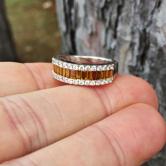 Quality 18 kt Deep Yellow and White Diamond Ring 2.0 ct tw 