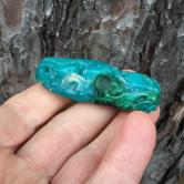 Old Stock Gel Gem Silica Chrysocolla Carving Arizona 28.5 grams 