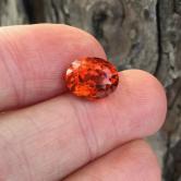 Glowing Hessonite Grossular Garnet Sri Lanka 4.84 ct 