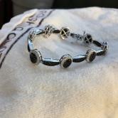 Quality 14kt White Gold Black & White Diamond Bracelet 8 Carats
