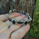Quality 14kt White Gold Black & White Diamond Bracelet 8 Carats