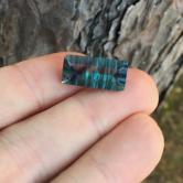 Concave Cut Collectors Natural Blue Fluorite Gemstone 10.29 Carats. 