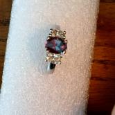 GIA Certified Natural 1.66 Carat Alexandrite Diamond Ring 14kt