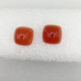 Fine Color Natural Untreated Carnelian Pair 31.5 Carats  