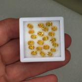 Rich Color Untreated Natural Yellow Ceylon Sapphire Lot 10.76 Carats