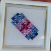 Multi-Color Princess-Cut Sapphire & Ruby Suite 2.1mm 3.51 Carats