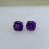 Deep Royal Purple Brazil Amethyst Pair 32.60 Carats