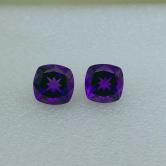 Deep Royal Purple Brazil Amethyst Pair 32.60 Carats