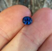 Natural Royal Blue Ceylon Sapphire 0.96 Carats