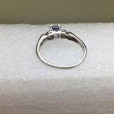 Vintage Estate Platinum Lilac Sapphire Diamond Ring