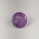 Unique Spider Amethyst | Custom Pavilion Etching 4.37 ct 