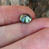 Large And Unheated Natural Green Montana Sapphire 2.91 Carats