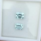 Perfect Pair Bright Natural Aquamarine Brazil 5.70 Carats