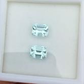 Perfect Pair Bright Natural Aquamarine Brazil 5.70 Carats