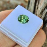 Large And Unheated Natural Green Montana Sapphire 2.18 Carats