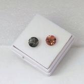 Opposite Color Collectors Tourmaline Pair Nigeria 1.72 carats