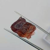 Natural Multi-Color Banded Tourmaline Hand-Carved Koi Fish 13.50 Carats