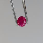 Natural Burmese Ruby - Vivid Red Oval Facet 0.70 Carat