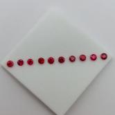 Red Natural Burmese Spinel Lot 2.5 mm 