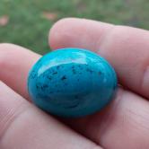 Pretty Color Large Oval Cabochon Turquoise 66 Carats