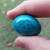 Pretty Color Large Oval Cabochon Turquoise 66 Carats